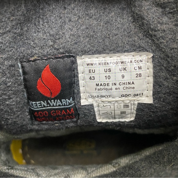 Keen Men's Grey/Grey KeenWarm KeenDry Shellback Utility Boot - Picture 12 of 12